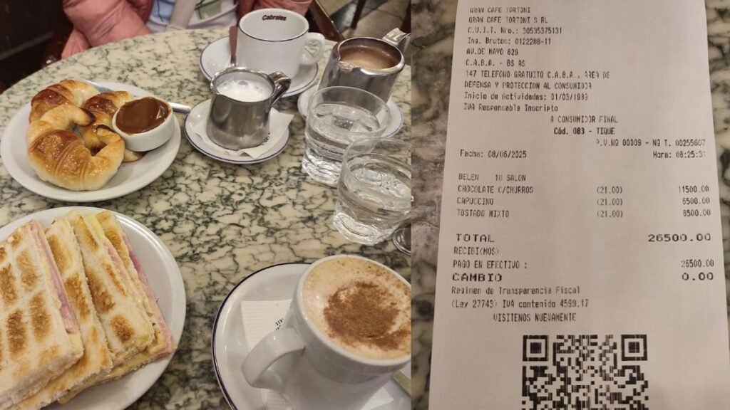 pidió tres cosas y pagó $26.500