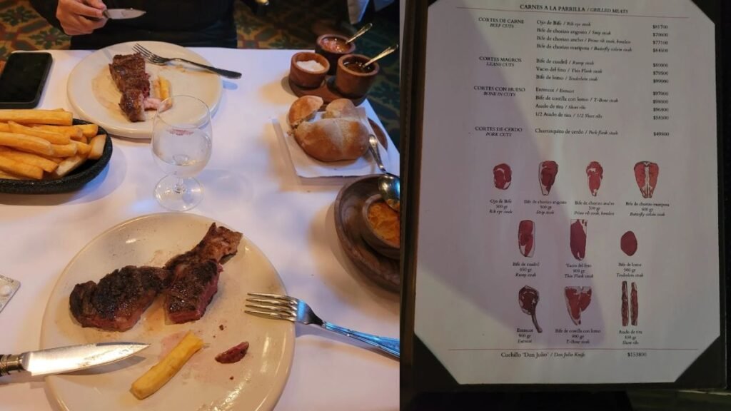 Cuánto sale media tirita de asado en Don Julio en junio 2025