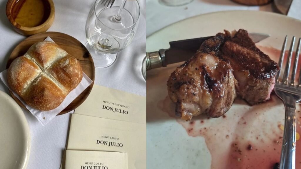 Fue a Don Julio y pidió un bife de chorizo: cuánto gastó