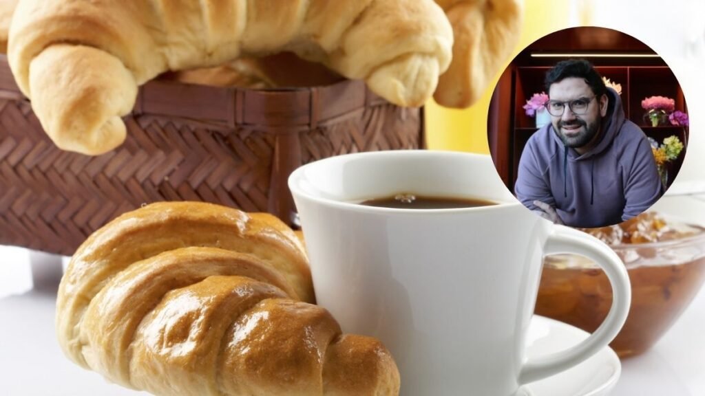 Fue a la pastelería de Damián Betular, pidió un café con leche y una medialuna, y mostró cuánto gastó