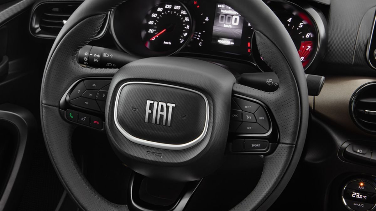 Así es el interior del Fiat Cronos. 