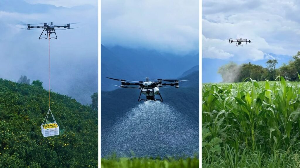 Pulverización, siembra y transporte: así funciona el drone agrícola más potente del mercado